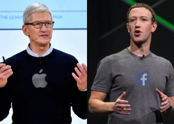 Tim Cook dan Mark Zuckkerberg