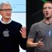 Tim Cook dan Mark Zuckkerberg