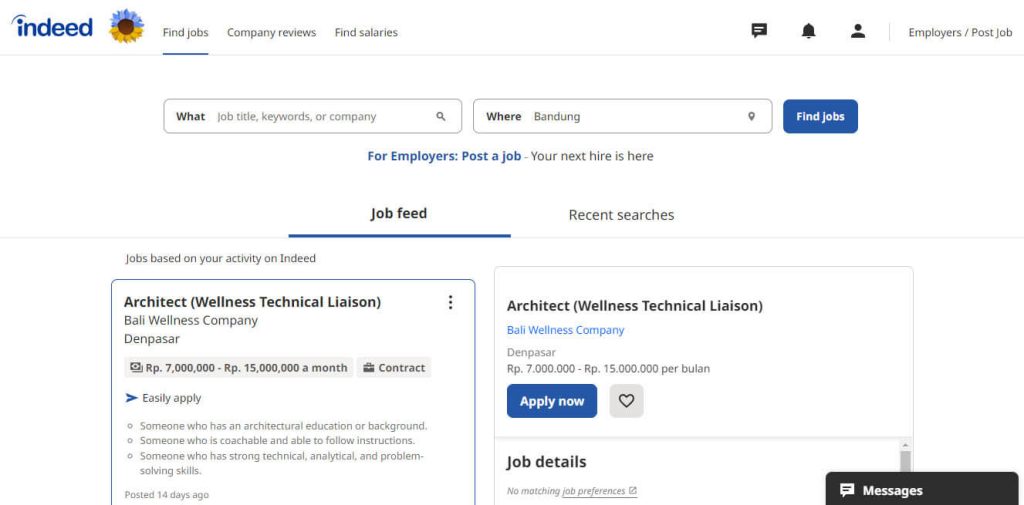 indeed job search